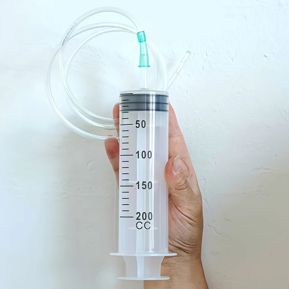 Durable Large Capacity Plastic Syringe 100Ml,150Ml,250Ml, 350ml, 550Ml,1000Ml | Car Oil Extractor Is Suitable for Laboratory Dispensing, Glue Dispensing, Watering Pets, and Veterinary Use.