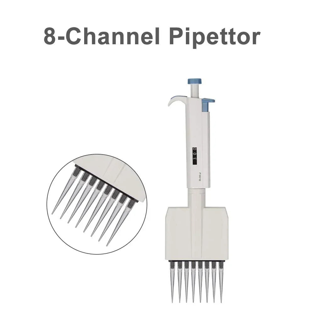 New Plastic  Adjustable Pipettor 8 12 Channel Manual Variable Volume Miro Pipette Multichannel Pipettes for Lab