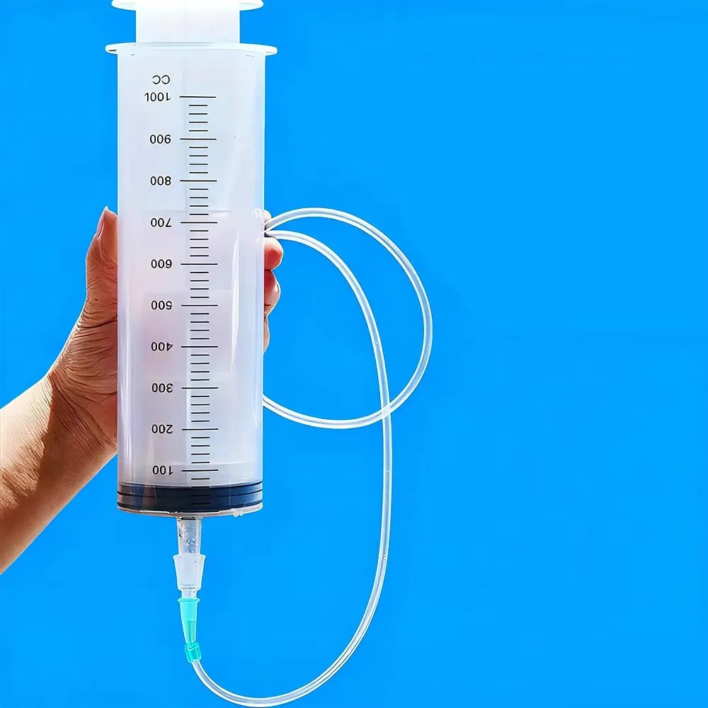 Durable Large Capacity Plastic Syringe 100Ml,150Ml,250Ml, 350ml, 550Ml,1000Ml | Car Oil Extractor Is Suitable for Laboratory Dispensing, Glue Dispensing, Watering Pets, and Veterinary Use.