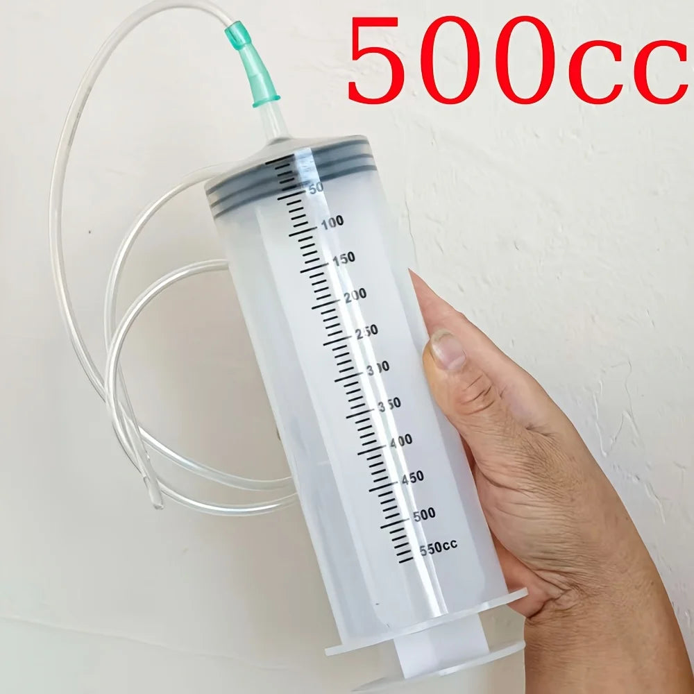 Durable Large Capacity Plastic Syringe 100Ml,150Ml,250Ml, 350ml, 550Ml,1000Ml | Car Oil Extractor Is Suitable for Laboratory Dispensing, Glue Dispensing, Watering Pets, and Veterinary Use.