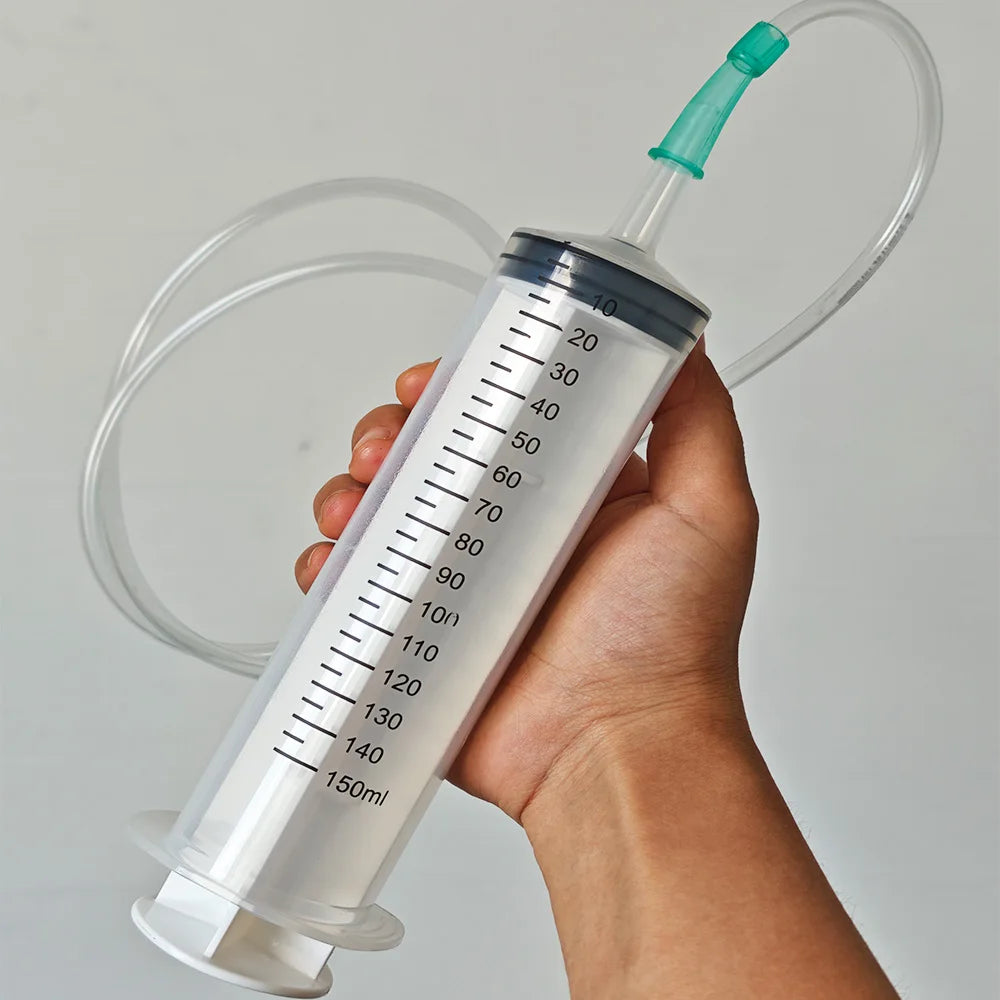 Durable Large Capacity Plastic Syringe 100Ml,150Ml,250Ml, 350ml, 550Ml,1000Ml | Car Oil Extractor Is Suitable for Laboratory Dispensing, Glue Dispensing, Watering Pets, and Veterinary Use.