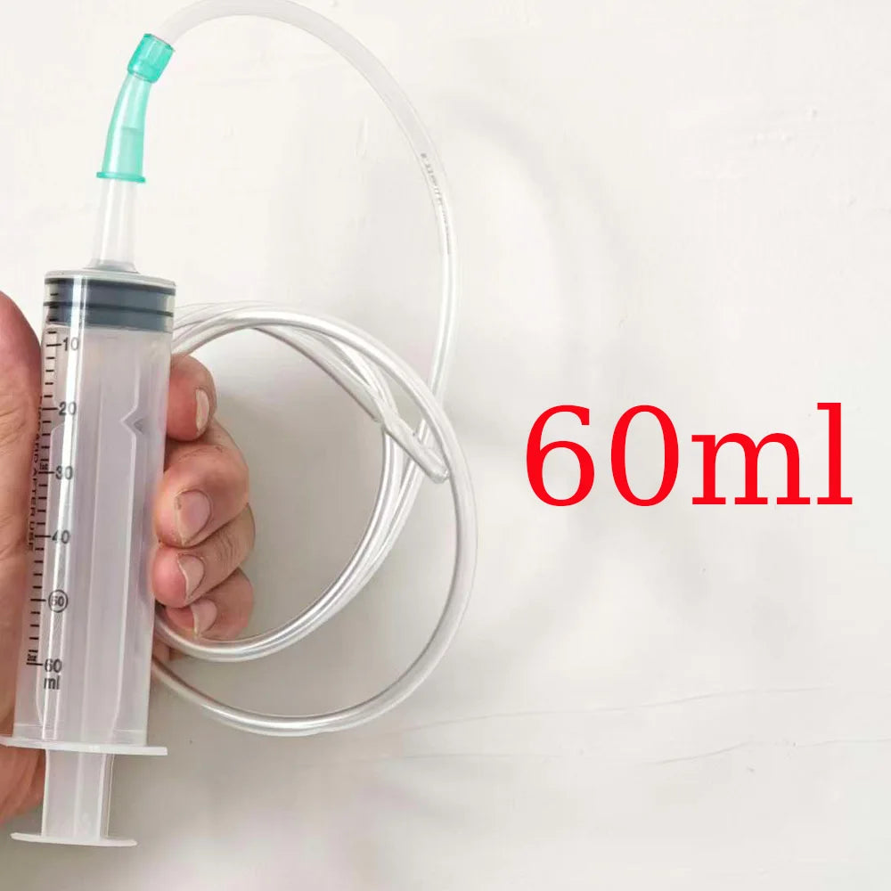 Durable Large Capacity Plastic Syringe 100Ml,150Ml,250Ml, 350ml, 550Ml,1000Ml | Car Oil Extractor Is Suitable for Laboratory Dispensing, Glue Dispensing, Watering Pets, and Veterinary Use.